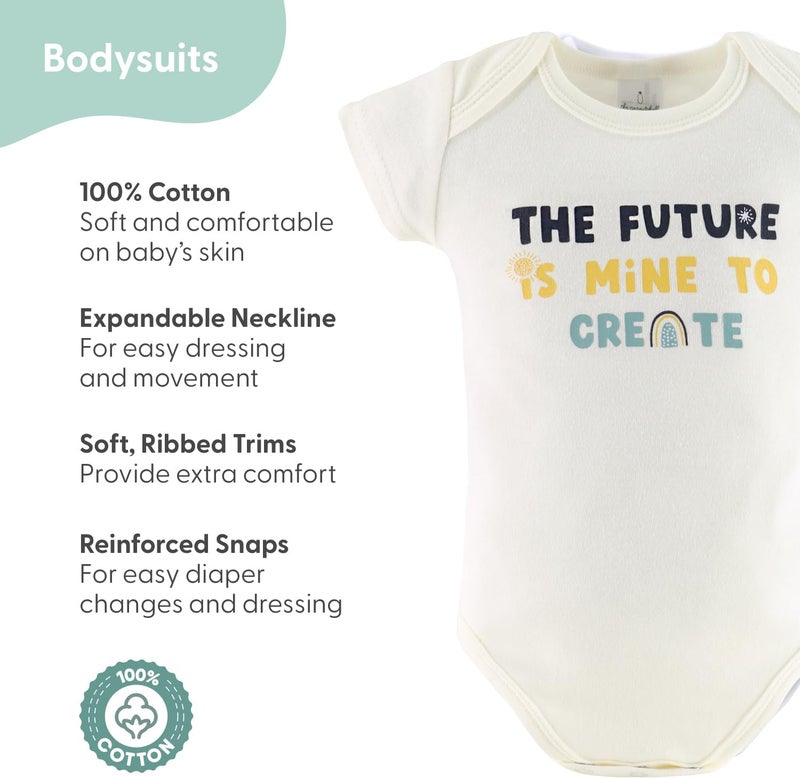 The Peanut Shell Baby Layette Gift Set for Baby Boys or Girls - 16 Piece New Born Unisex Gift Set, Clothes & Newborn Essentials Must Haves - Clothes 0-3 Months - Sunny Side Up - Image 2